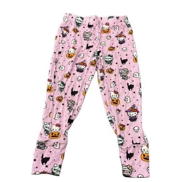 3- Posh Peanut Pajamas Sets Halloween Size 2T hello kitty bats Lot Bundle